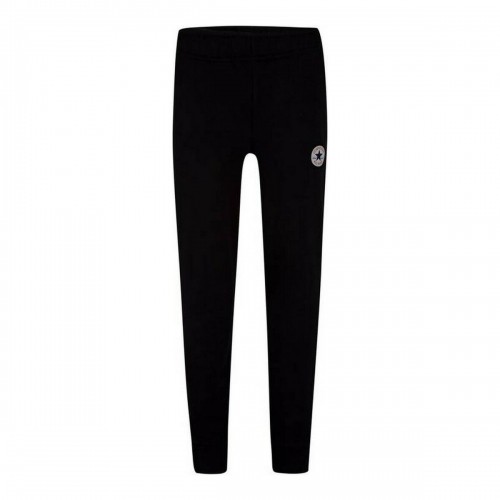 Children's Tracksuit Bottoms Converse Fleee Chuck Taylor Patch Jogger B Black Children image 1