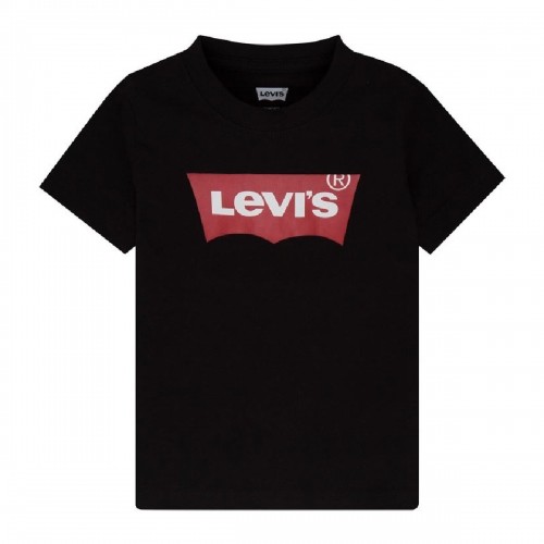 Krekls ar Īsām Piedurknēm Bērniem Levi's Batwing Boy Dark Melns image 1