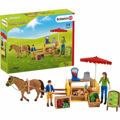 Playset Schleich Mobile Farm Stall image 1
