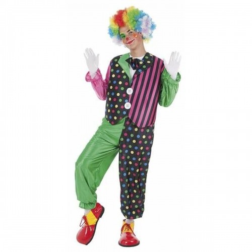 Costume for Adults Stripes Male Clown M/L image 1