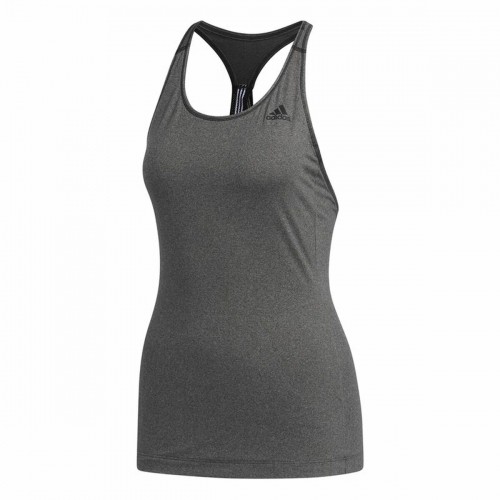 Women's Sleeveless T-shirt Adidas 3 Stripes Tank Dark grey image 1