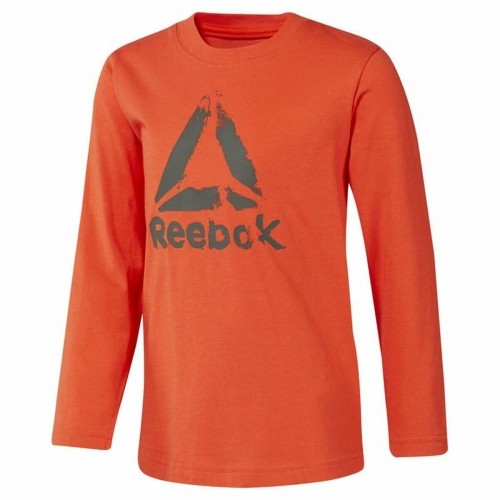 Bērnu Krekls ar Garām Piedurknēm Reebok Boys Training Essentials Oranžs image 1