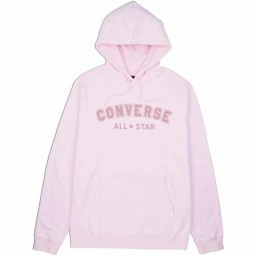 Unisex Hoodie Converse Classic Fit All Star Single Screen Pink image 1