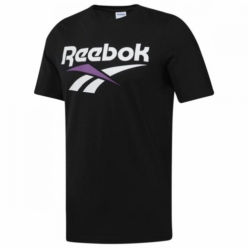 Vīriešu Krekls ar Īsām Piedurknēm Reebok Classic Vector Melns image 1