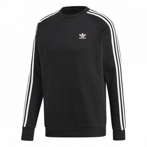 Толстовка без капюшона мужская Adidas 3 stripes Чёрный image 1