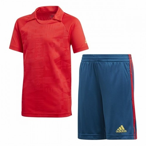 Children’s Tracksuit Adidas Originals Blue Football Red image 1