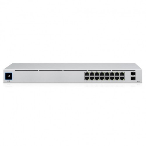 UBIQUITI  
         
       Switch||USW-16-POE|Type L2|Desktop/pedestal|Rack|16x10Base-T / 100Base-TX / 1000Base-T|2xSFP|PoE ports 16|PoE+ ports 8|18 Watts|USW-16-POE image 1