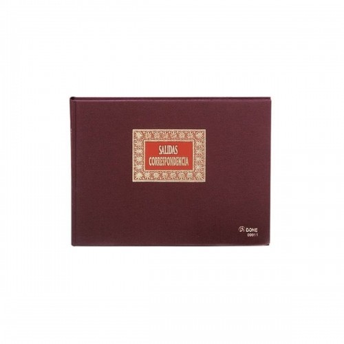 Correspondence Record Book DOHE 09911 A4 Burgundy 100 Sheets image 1