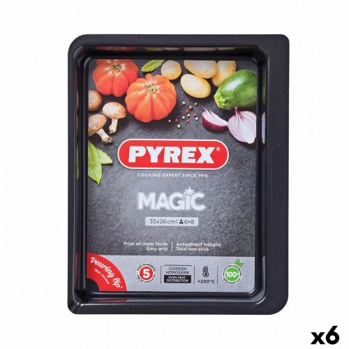 Форма для выпечки Pyrex Magic Прямоугольный Металл 35 x 26 cm 6 штук image 1