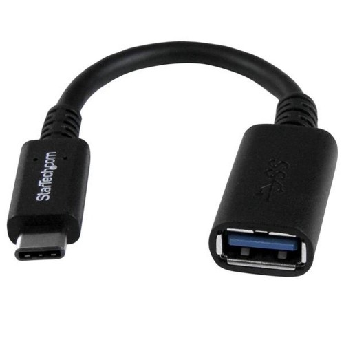 USB A uz USB C Kabelis Startech USB31CAADP           Melns image 1