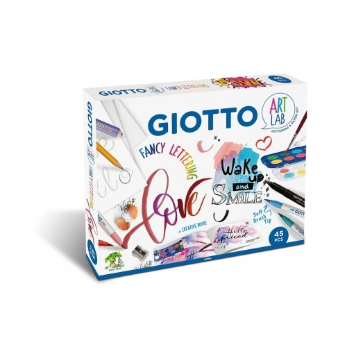 Drawing Set Giotto Art Lab Fancy Lettering 45 Pieces Multicolour image 1