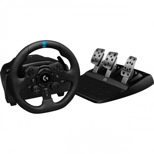 Steering wheel Logitech G923 Black PC PS4 PS5 image 1
