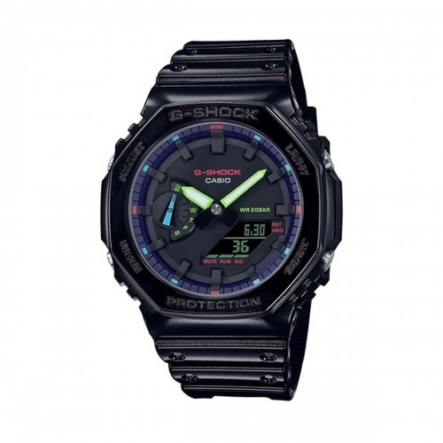 Мужские часы Casio G-Shock OAK COLLECTION VIRTUAL RAINBOW SERIE Чёрный (Ø 45 mm) image 1
