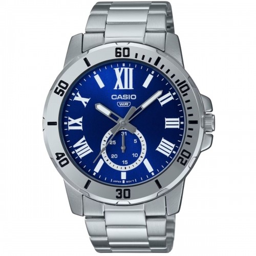 Мужские часы Casio Серебристый Синий (Ø 45 mm) image 1