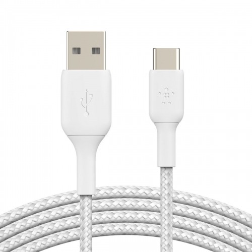 USB A to USB C Cable Belkin CAB002BT2MWH White 2 m image 1