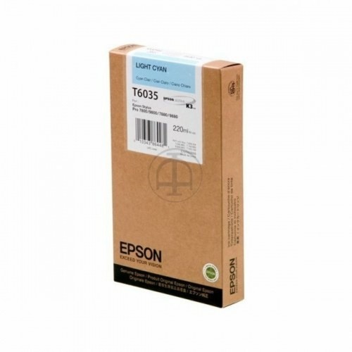 Картридж с оригинальными чернилами Epson C13T603500 Синий Циановый image 1