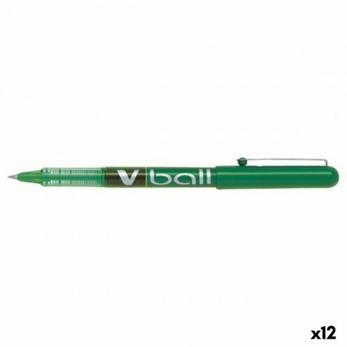 Roller Pen Pilot V Ball 0,7 mm Green (12 Units) image 1