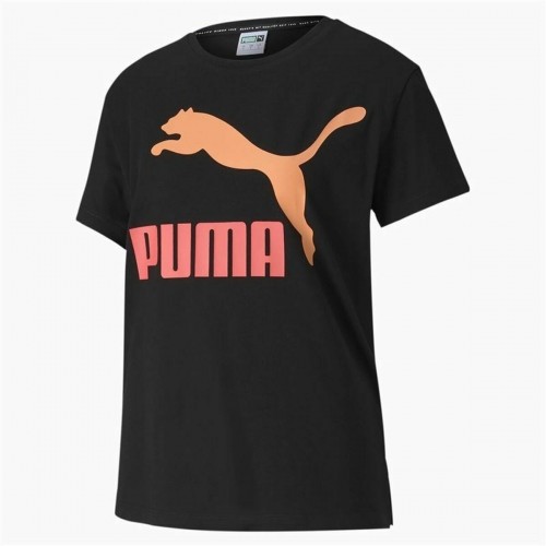 Women’s Short Sleeve T-Shirt Puma Classics Logo Tee Black image 1