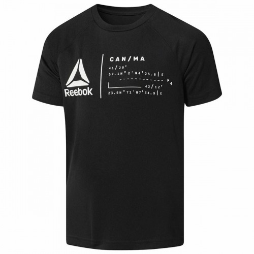 Child's Short Sleeve T-Shirt Reebok Wor Black image 1