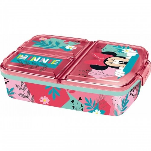 Compartment Lunchbox Minnie Mouse 19,5 x 16,5 x 6,7 cm polypropylene image 1
