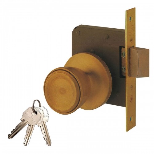 Knob lock UCEM 5300PHL050 Dzelzs image 1