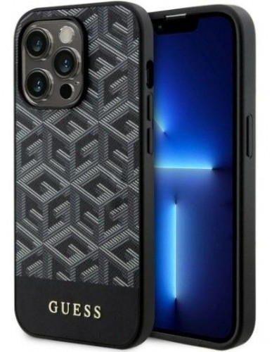 Guess  
       Apple  
       iPhone 14 Pro 6.1 hardcase GCube Stripes MagSafe 
     Black image 1