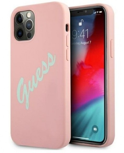 Guess  
       Apple  
       iPhone 12 Pro Max 6.7 hardcase Silicone Vintage 
     Pink image 1