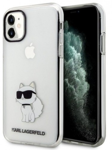 Karl Lagerfeld  
       Apple  
       iPhone 11 / Xr 6.1 hardcase Ikonik Choupette 
     Transparent image 1