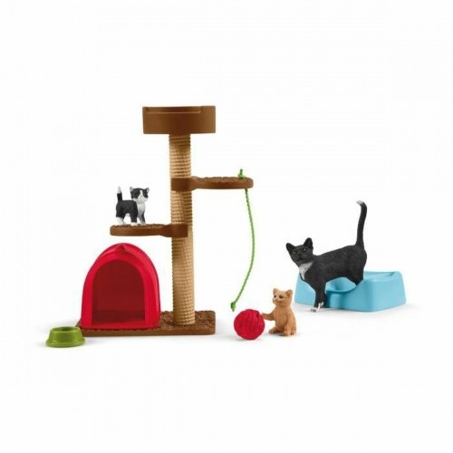 Playset Schleich Playtime for cute cats Котов Пластик image 1