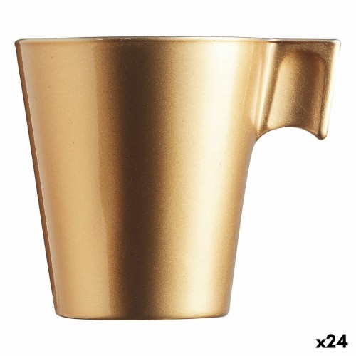 Cup Luminarc Flashy Golden 80 ml Glass image 1