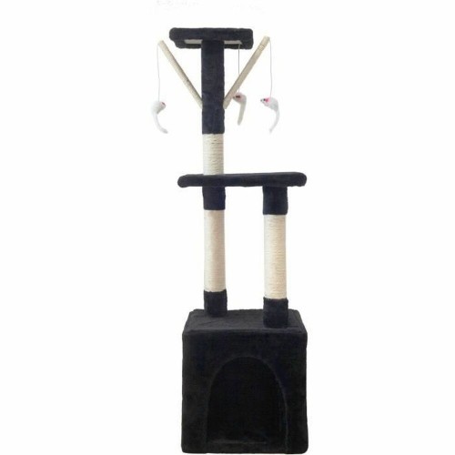 Scratching Post for Cats Betty 30 x 30 x 110 cm Black image 1