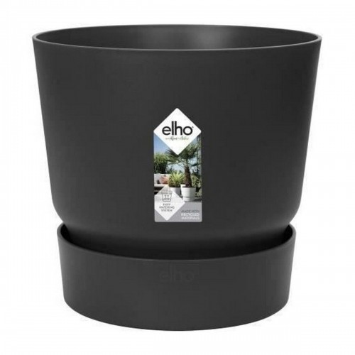 Plant pot Elho Greenville Black Plastic Circular Ø 30 cm Ø 29,5 x 27,8 cm image 1