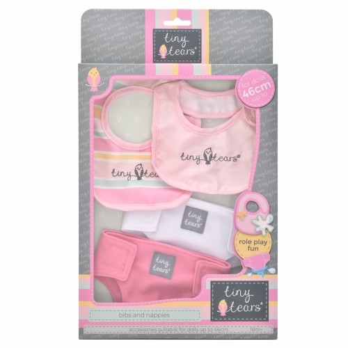 TINY TEARS doll accessory pack, bibs and nappies, 11123 image 1