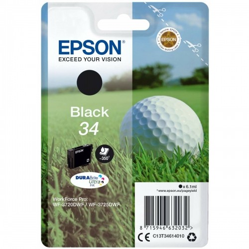 Original Ink Cartridge Epson C13T34614020 Black image 1