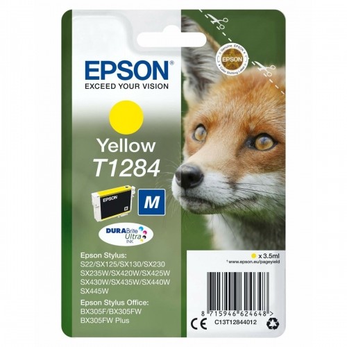 Картридж с оригинальными чернилами Epson C13T12844022 Жёлтый image 1