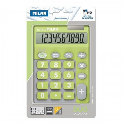 Calculator Milan DUO Green 14,5 x 10,6 x 2,1 cm image 1