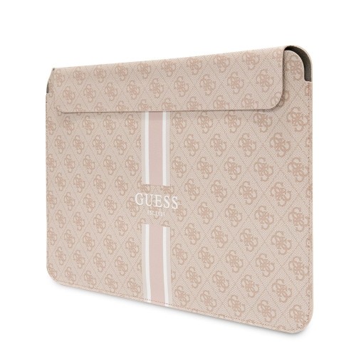 Guess PU 4G Printed Stripes Computer Sleeve 13|14" Pink image 1