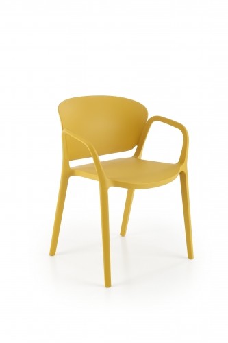 Halmar K491 chair, mustard image 1