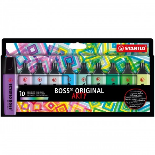 Набор флуоресцентных маркеров Stabilo Boss Original Arty 10 Предметы Разноцветный image 1