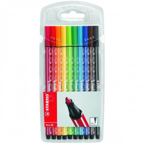 Набор маркеров Stabilo Pen 68 10 Предметы Разноцветный image 1