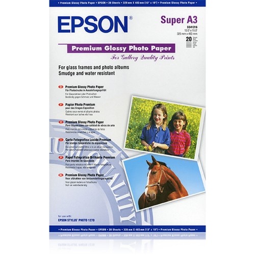 Glossy Photo Paper Epson C13S041316 A3 image 1