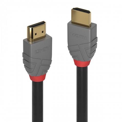 HDMI Cable LINDY 36961 Black 50 cm Black/Grey image 1