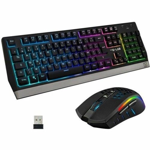 Keyboard and Mouse The G-Lab Combo Tungsten French AZERTY image 1