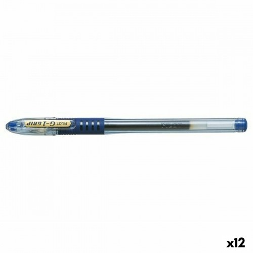 Gel pen Pilot G1 Grip Blue 0,32 mm (12 Units) image 1