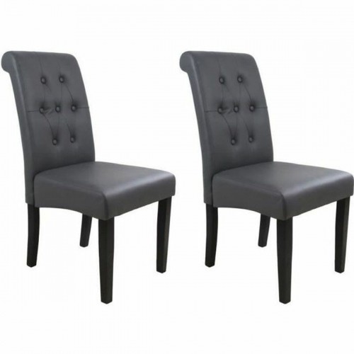 Dining Chair Grey 45 x 42 x 45 cm (2 Units) image 1