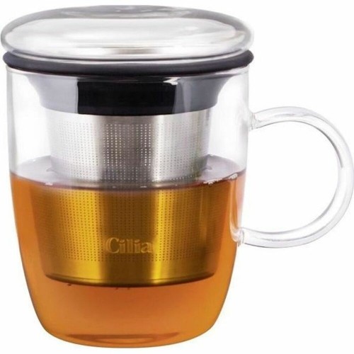 Cup with Tea Filter Melitta Cilia Transparent Stainless steel 400 ml image 1