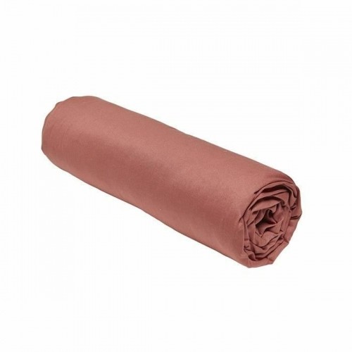 Fitted bottom sheet TODAY Essential 160 x 200 cm Terracotta Red 160 x 200 image 1