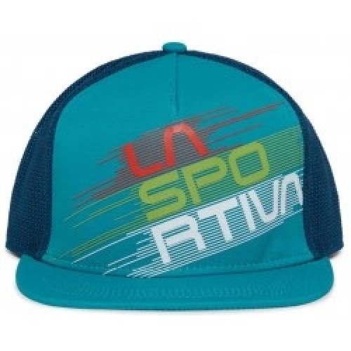 La Sportiva Cepure TRUCKER Hat Stripe EVO L Lagoon/Storm Blue image 1