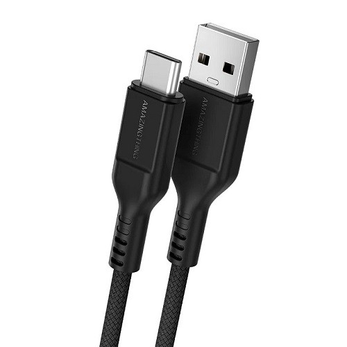 Amazingthing Кабель премиум-класса USB-C - USB-A (черный, 1,1м) image 1