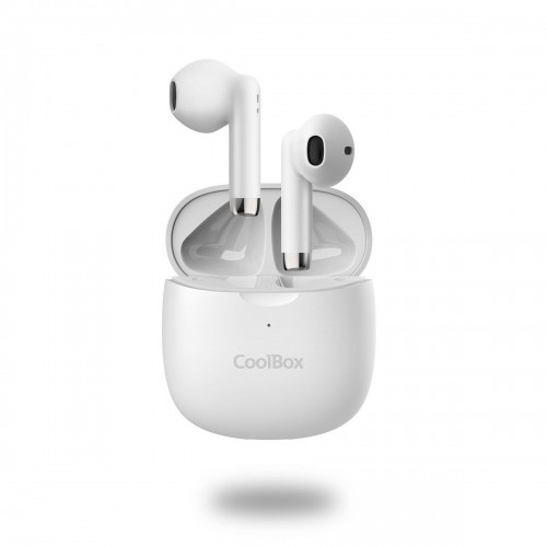 Bluetooth-наушники с микрофоном CoolBox TWS-01 Белый image 1
